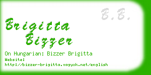 brigitta bizzer business card